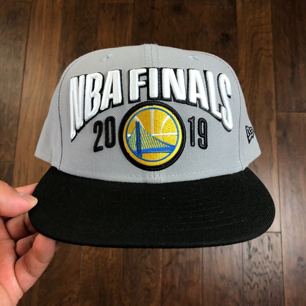GOLDEN STATE WARRIORS 2019 NBA FINALS GRAY BLACK SNAPBACK HAT CAP STEPH CURRY